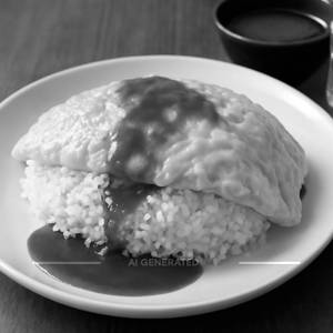 Egg Omelette Rice