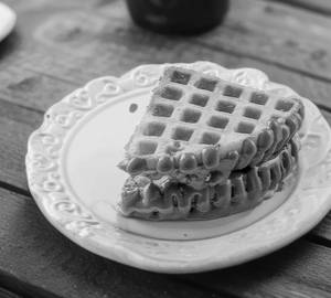 Milk Choco waffle