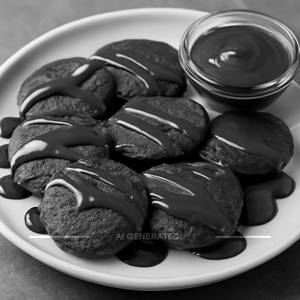 Chocolate Overload - Dark Mini Pancakes (8 Pieces)