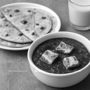 3 Phulka With Palak Paneer