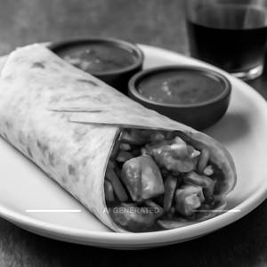 Paneer barbeque wrap