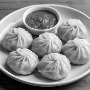 Veg Steam Momos (6 Pcs)