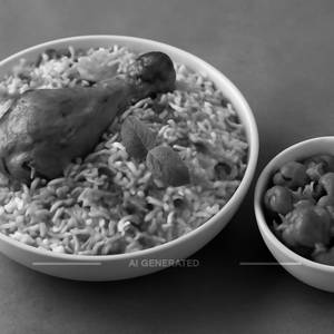 Chicken Dum Biryani + Chilli Chicken (Half)