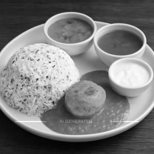 White Rice With Egg Curry