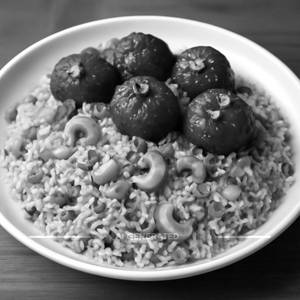 Veg manchuria cashew fried rice