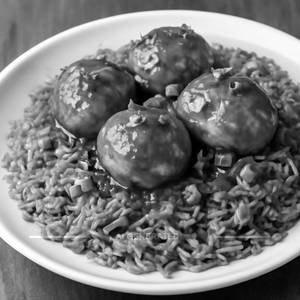 Egg Manchurian Fried Rice