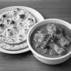 Roti (3 Pcs) With Chicken Curry (2 Pcs)
