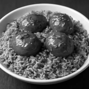 Egg Manchurian fried rice