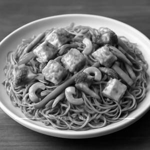 Veg paneer cashew noodles