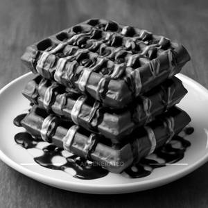 Three Layers Chocolate Waffles