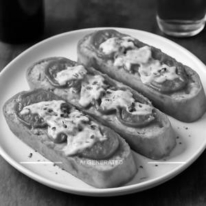 Chicken Salami Garlic Bread