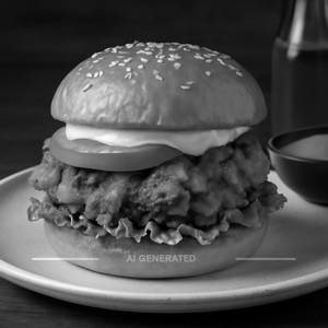 Chicken Zinger Burger - Tandoori