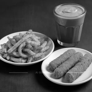 Masala Fries + Chicken Fingers + Chocolate Shake