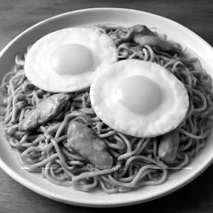 Double Egg Chicken Noodles