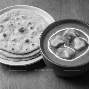 3 Phulka With Paneer Butter Masala