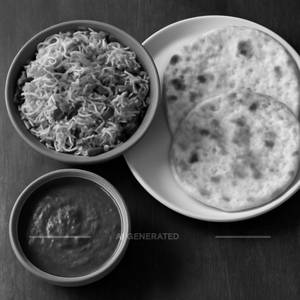 Veg Dum Biryani(half) + Plain Naan(1)+ Butter Roti (1)+ Plain Palak(half)