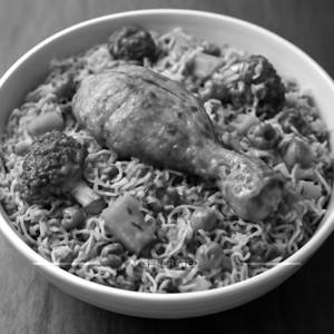 Hara bhara Chicken biryani