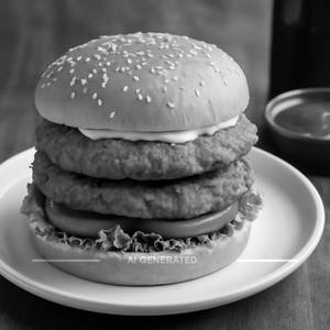 Chicken double patty burger