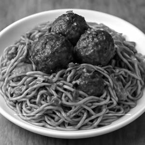 Veg manchurian noodles