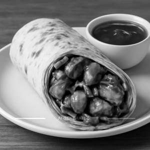 Bbq chicken wrap