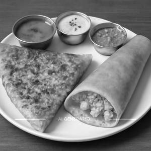 Onion Dosa +paneer Dosa