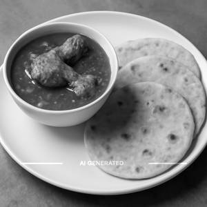 Chicken curry + 3 pulka