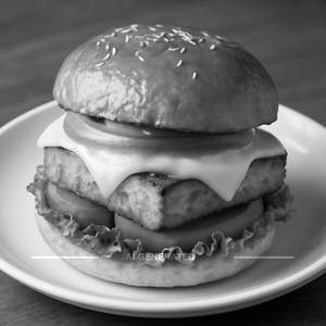 Paneer cheeseburger