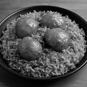 Egg manchurian rice