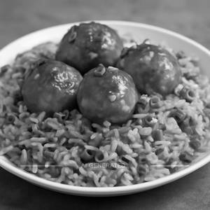 Egg manchurian fried rice