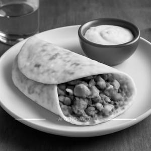 Normal chicken shawarama in kuboos