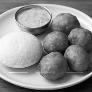 Single Idly+Mysore Bajji (4 Pices)