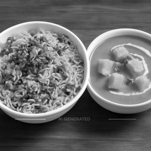 Veg Dum Biryani(1/2)+Panner Butter Masala(1/2)