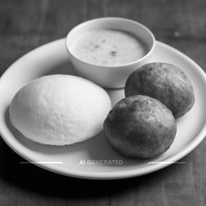 Single Idly+Mysore Bajji (2 Pices)