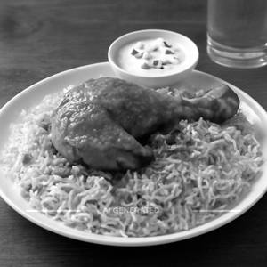Chicken curry biryani