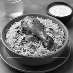 Mini Chicken Dum Biryani.