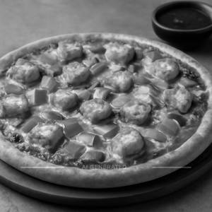 Paneer barbeque pizza