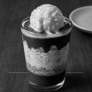 Butterscotch and chocolate falooda