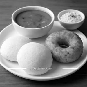 Idli + Vada + Sambar