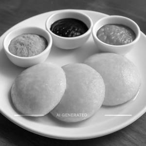 Ghee dip idly [3 pieces]