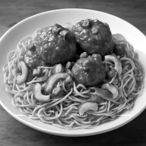 Egg Manchurian Cashewnut  Noodles