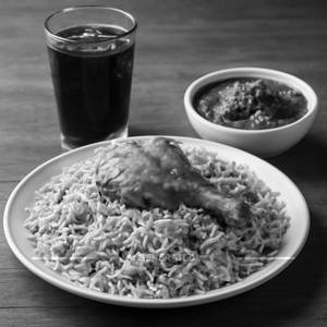 Biryani Rice + Mutton Curry + 250ml Cool Drink