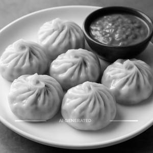 Veg Steamed Momos [6 Pieces]