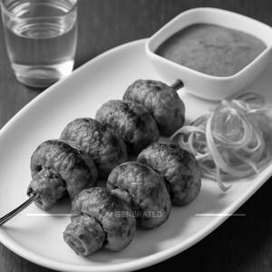 Mushroom tikka kebab