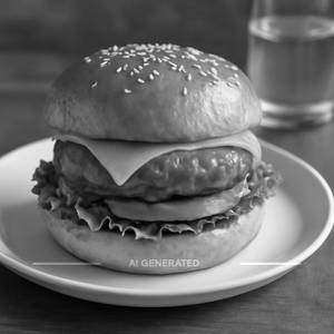 Peri peri veg cheese burger