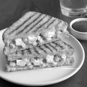 Corn paneer sandwich