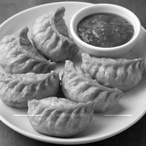 Fried veg momos [6 pieces]