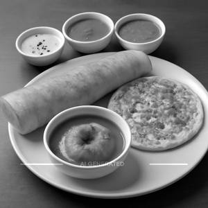 Masala dosa + Uttappa + Rassa vada                                                                                 