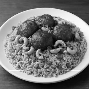 Egg Manchurian Cashewnut Fried Rice