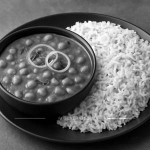 Chole+jeera Rice