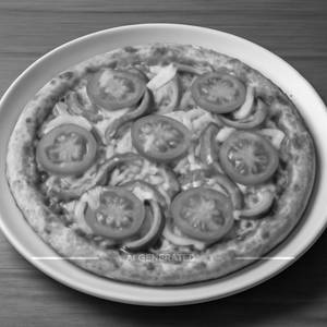 Onion Tomato Capsicum Pizza